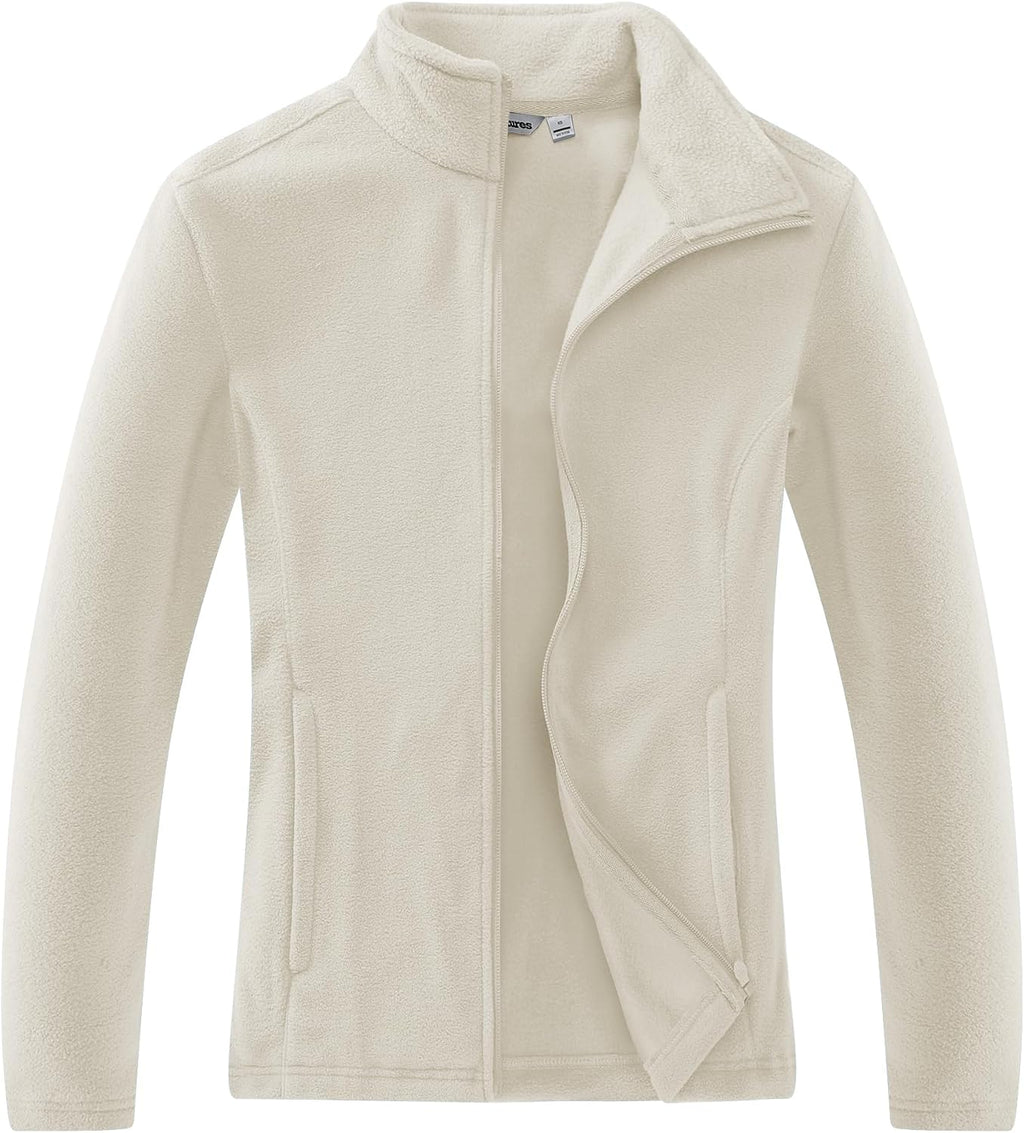 Outdoor Ventures Women's Lightweight Warm Polar Fleece Jacket Zip Up