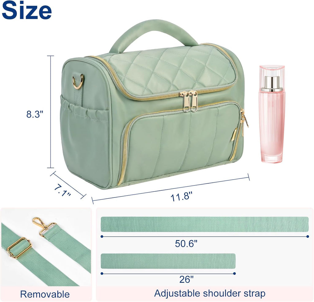 GR69N Travel Toiletry Bag,Large Makeup Bag Organizer Case for Women