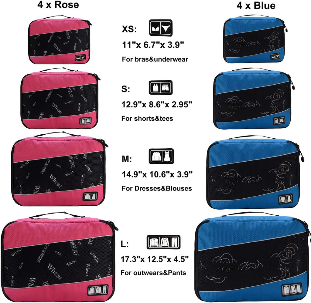 Packing Cubes large Luggage Organizers Bags For Travel Organizing Clothes