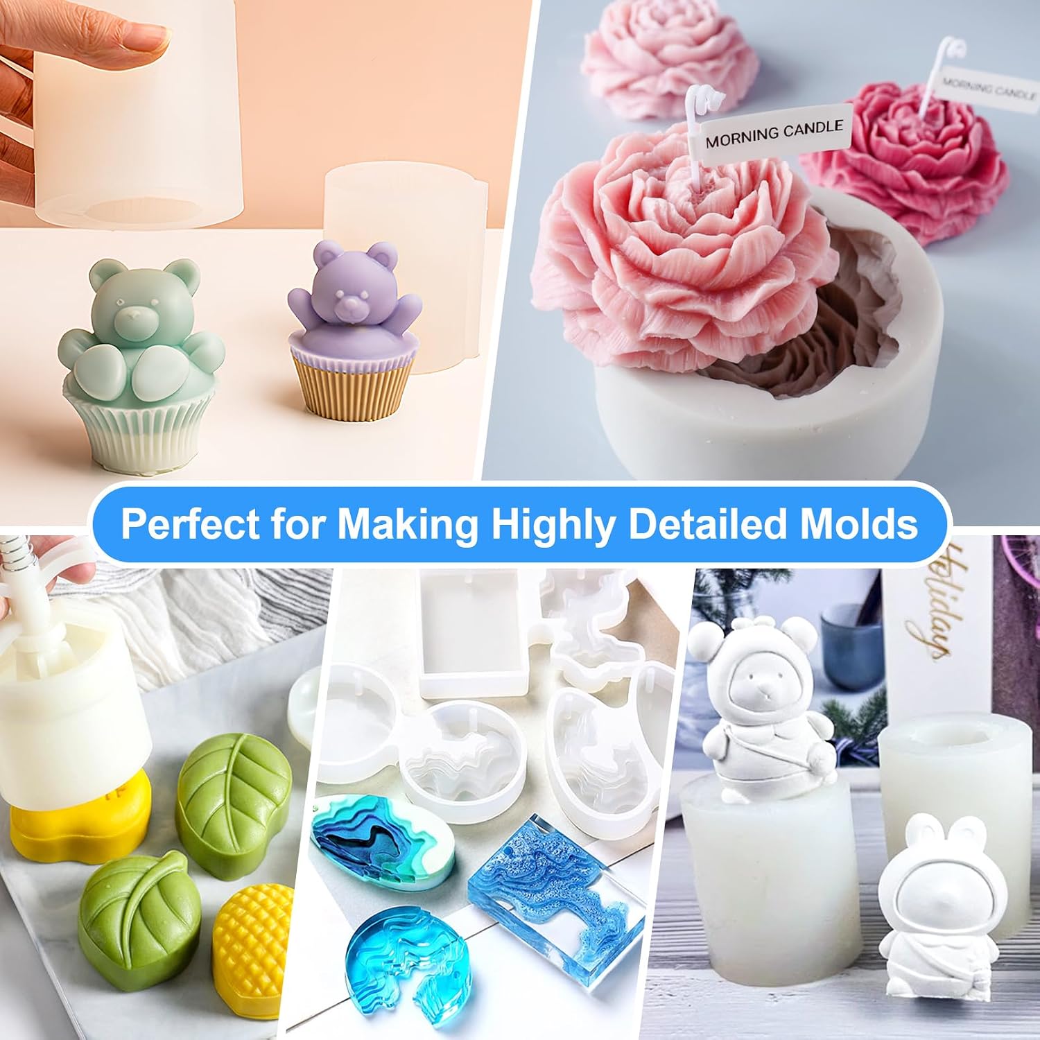 Silicone Mold Making Kit 282oz - 20A Liquid Silicone Rubber