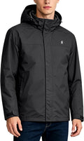 Little Donkey Andy Men's Waterproof Rain Jacket Outdoor Raincoat for Hiking