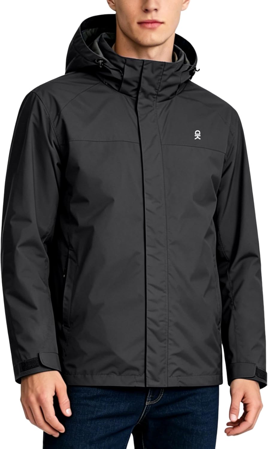 Little Donkey Andy Men's Waterproof Rain Jacket Outdoor Raincoat for Hiking