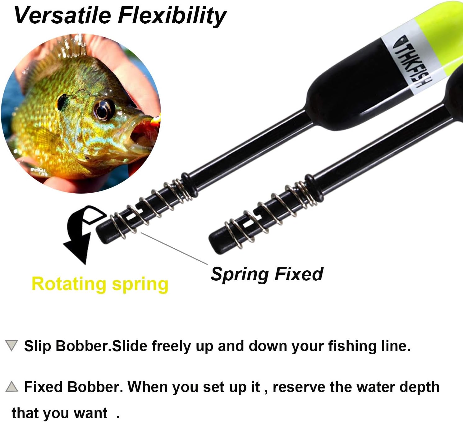 THKFISH Balsa Fishing Bobbers and Fishing Floats for Crappie