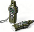 Emergency Survival Function Whistle, Outdoor Multifunctional Tool Safety Whistle with Lanyard, Ideal for Kayaking, Boating, Hiking, Camping, Climbing, Hunting, Fishing, Rescue Signaling
