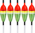 THKFISH Fishing Floats Balsa Wood Slip Bobbers, Fishing Bobbers Stick Slip Bobber for Fishing Crappie Bluegill Trout Bass Panfish Catfish Walleye 5PCS