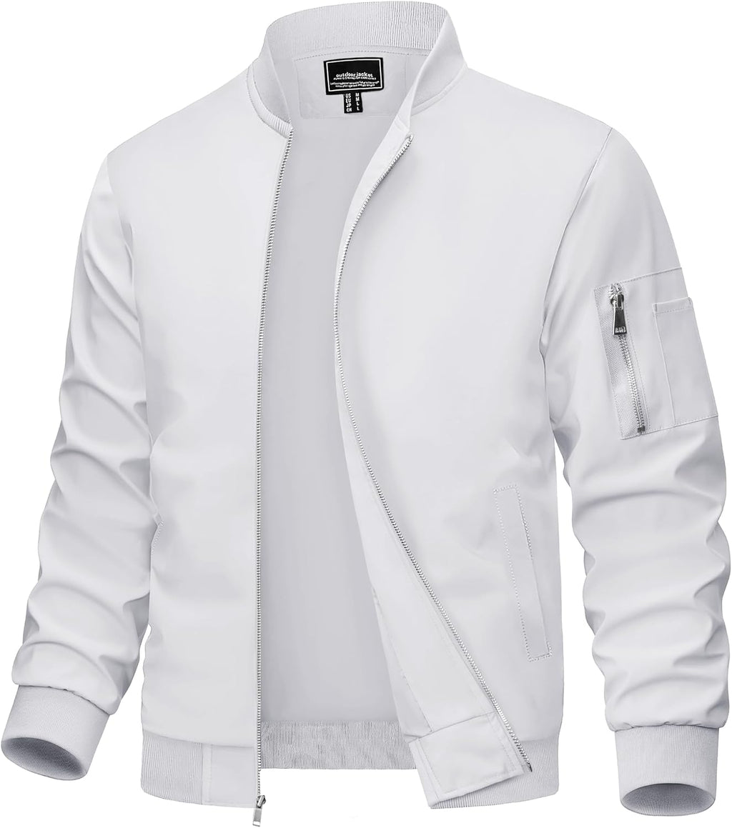MAGCOMSEN Men's Bomber Jacket Lightweight Windbreaker Spring Fall Jacket
