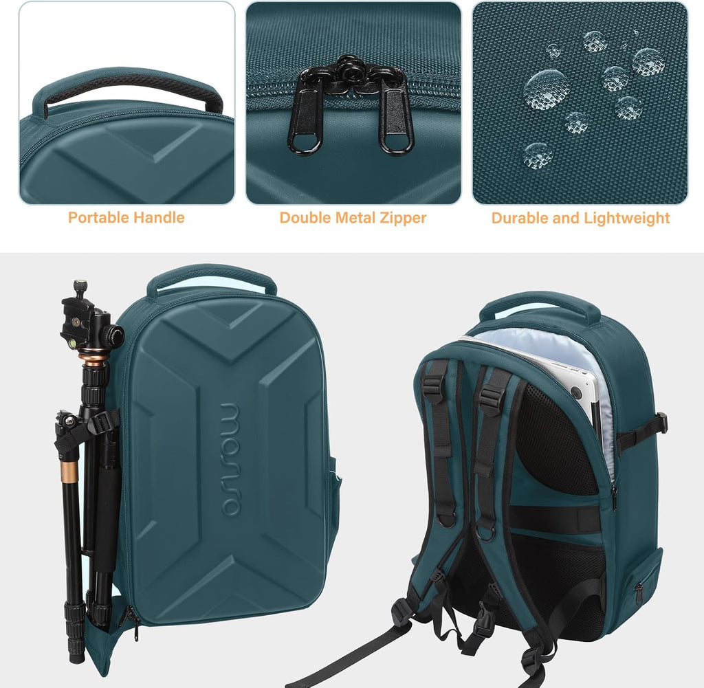 MOSISO Camera Backpack, Photography Camera Bag Waterproof Hardshell Case