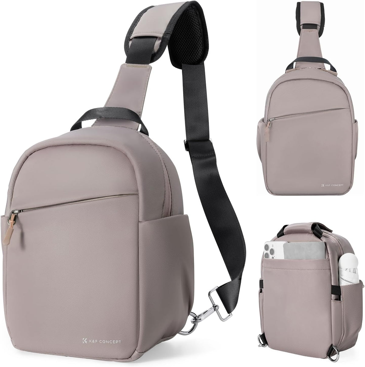 K&F CONCEPT Camera Sling Bag, Compact Crossbody Bag for DSLR Mirrorless