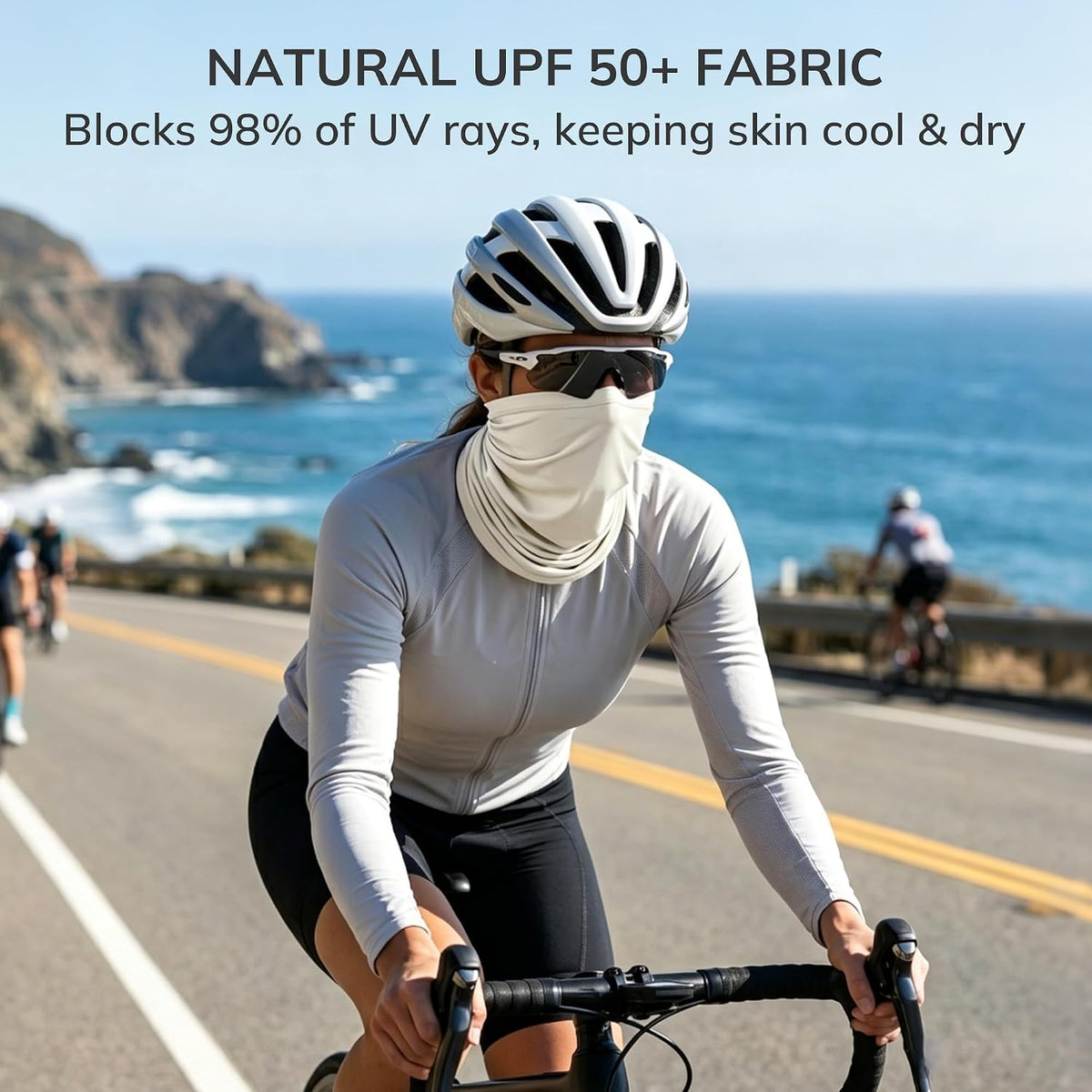 netdraw Unisex UPF 50+ Bamboo Viscose Neck Gaiter 2 Pack