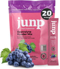 JUNP Sugar Free Electrolytes Powder Packets for Water Salt & Potassium Instant Hydration Packets, Zero Calorie No Carbs No Sugar Electrolyte Drink Mix Sticks, Keto Friendly Vine Ripened Grape 20 Pack