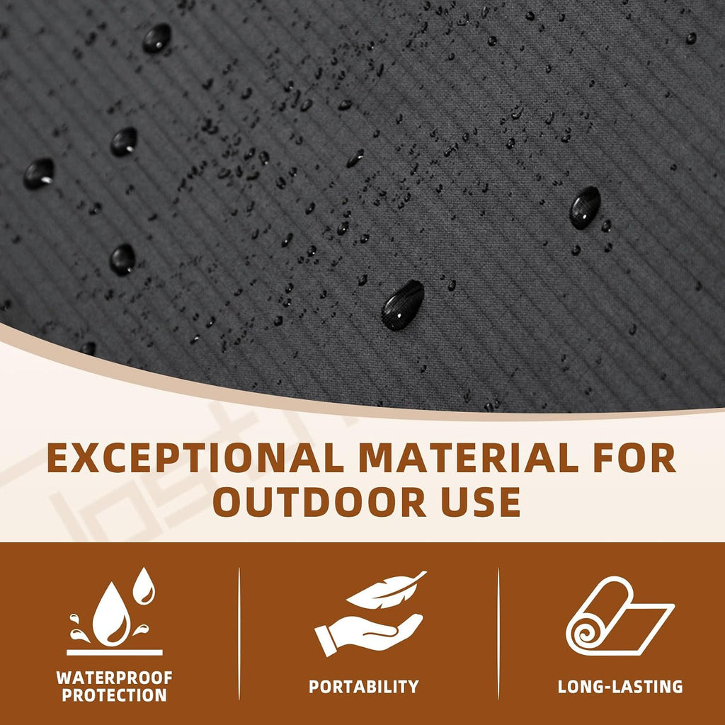 Clostnature 10/12FT Hexagonal Tent Footprint, Waterproof Camping Tarp