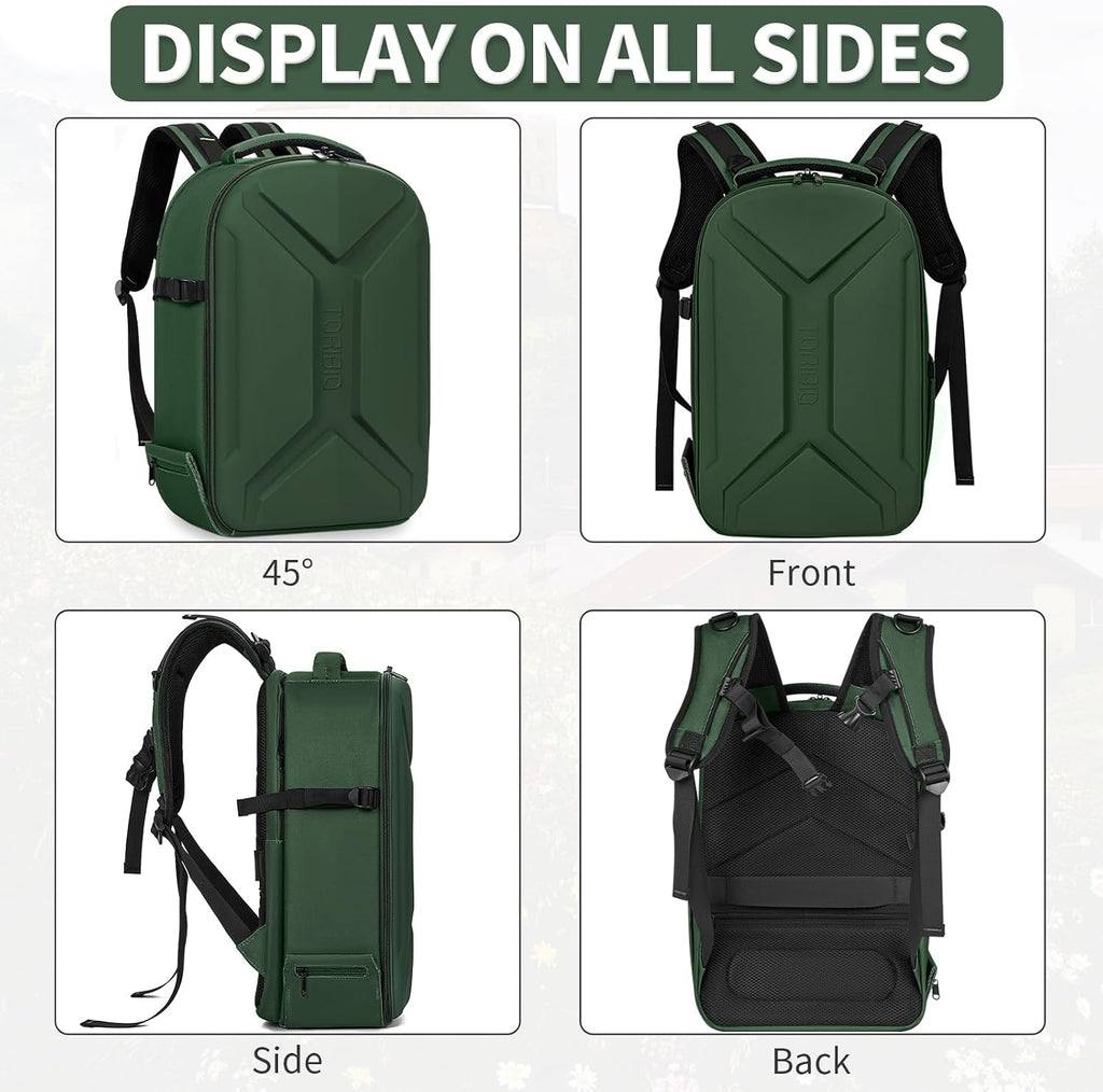 TORIBIO Large Hardshell Camera Backpack DSLR/SLR/Mirrorless Photography Bag
