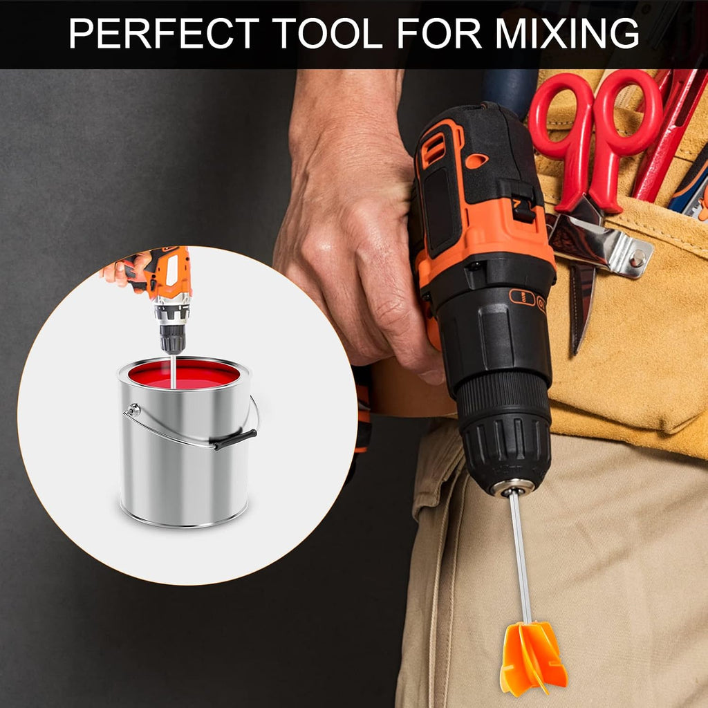 New Paint Mixer Drill Attachment with 1/4"Hex Shank Quick Chuck Drill