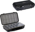 Goture Black Waterproof Clear Tackle Box Fixed Compartments Lure Storage Case