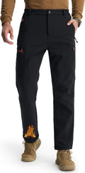 Libin Men's Fleece Lined Hiking Pants Snow Ski Water Resistant