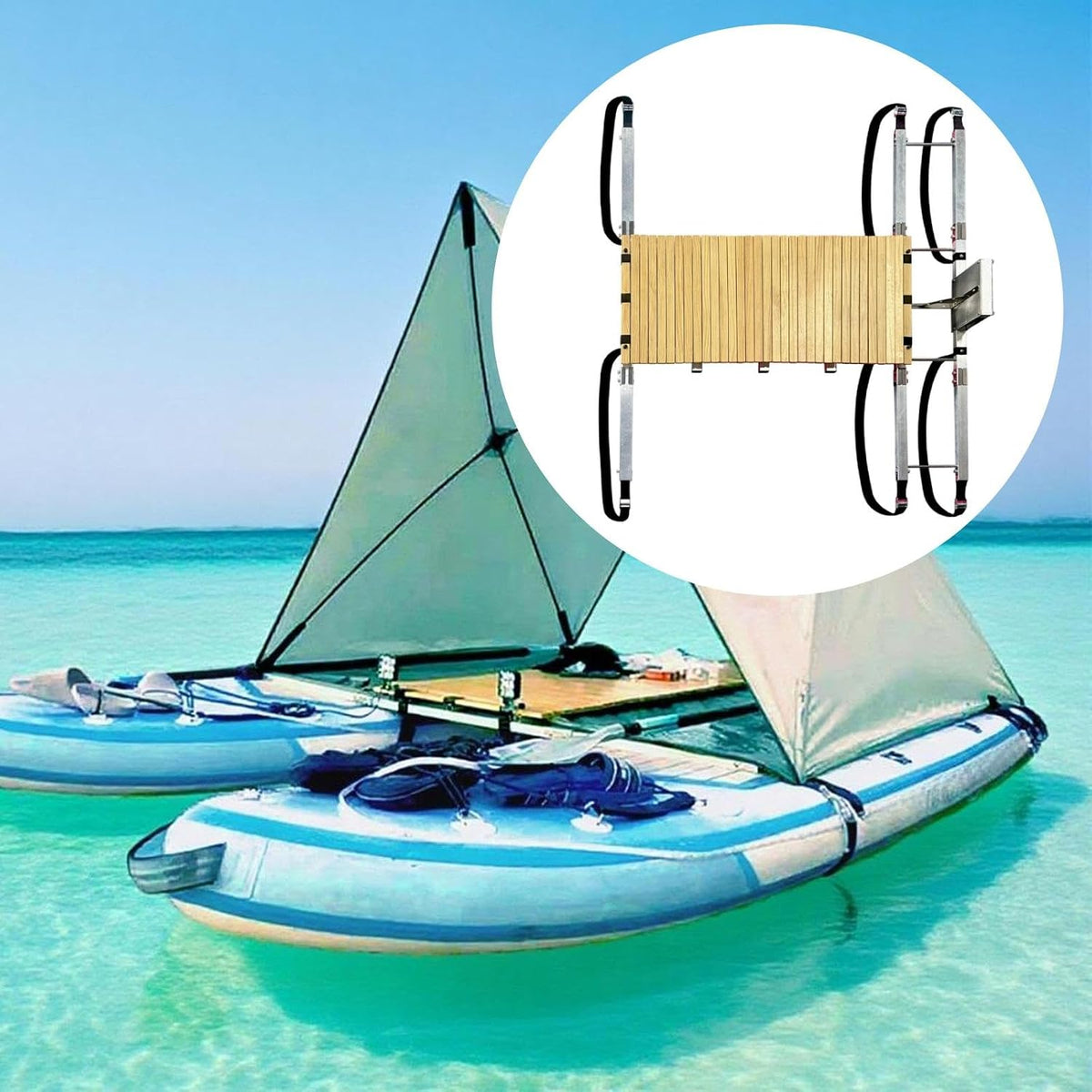 Menolana Paddleboard Splicing Frame Paddle Board Connector Supplies Convenient Portable Adults Accessory Paddle Board Splicing Frame