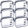 Clear Makeup Bags TSA Approved Toiletry Bag-6Pack