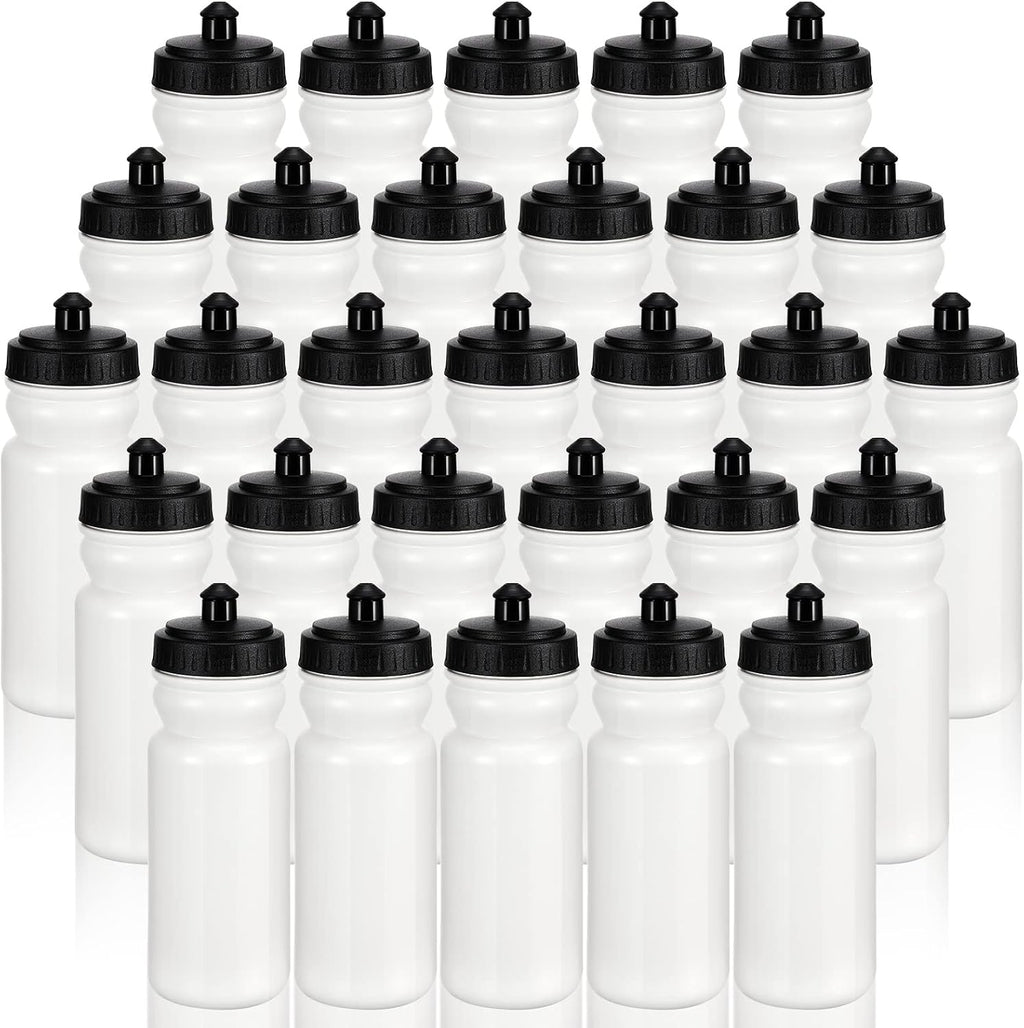 Suclain 50 Pieces Sports Water Bottles 20 oz Water Bottles