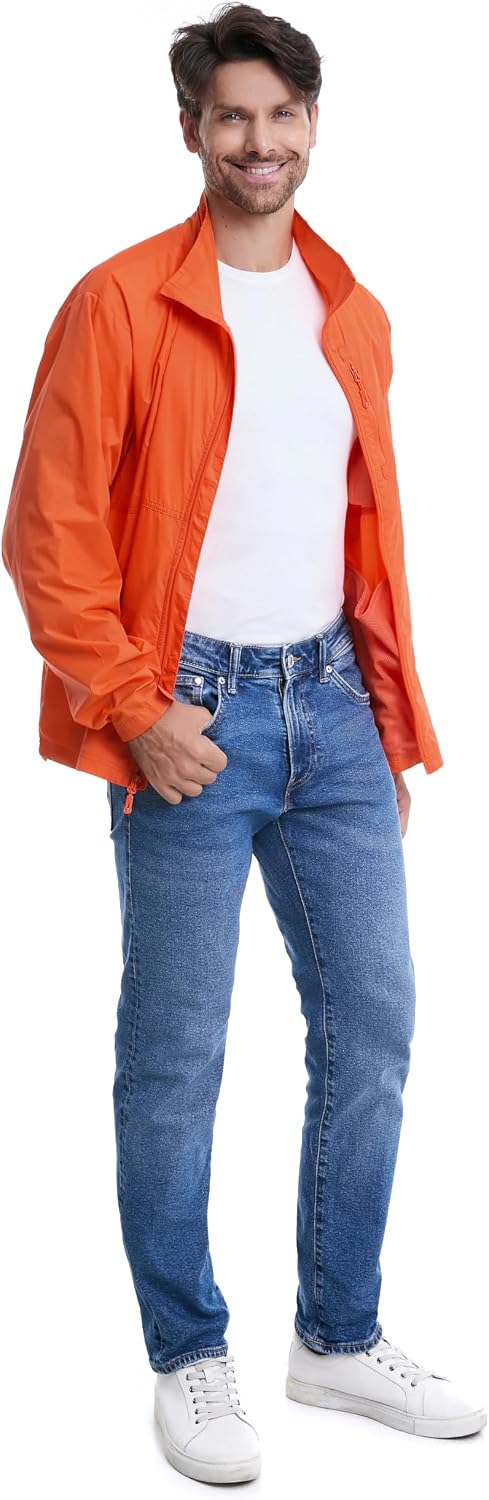 TRAILSIDE SUPPLY CO. Mens Windbreaker Jackets Lightweight Packable Jacket