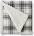 Eddie Bauer - Sherpa Reverse Throw Blanket for Bed or Couch, 50 x 70