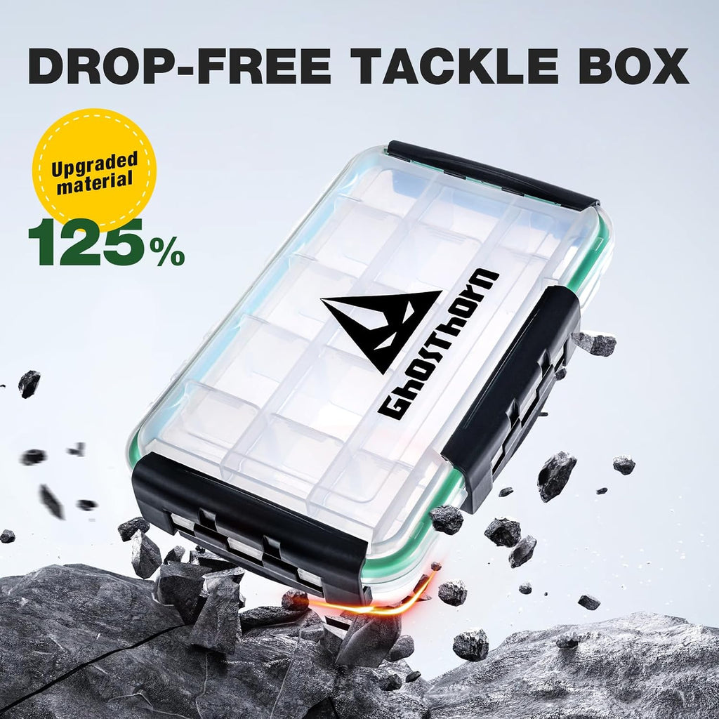 Ghosthorn Waterproof Fishing Tackle Box Organizer 3600 Lure Storage 3 Pack