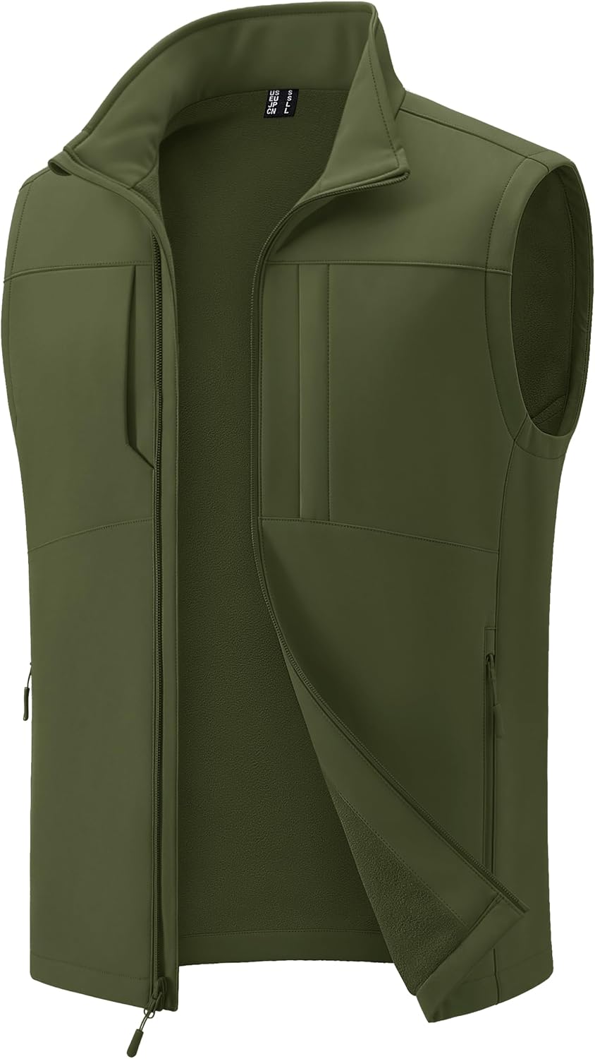 MAGCOMSEN Men's Lightweight Softshell Vest Outerwear Fleece Golf Running