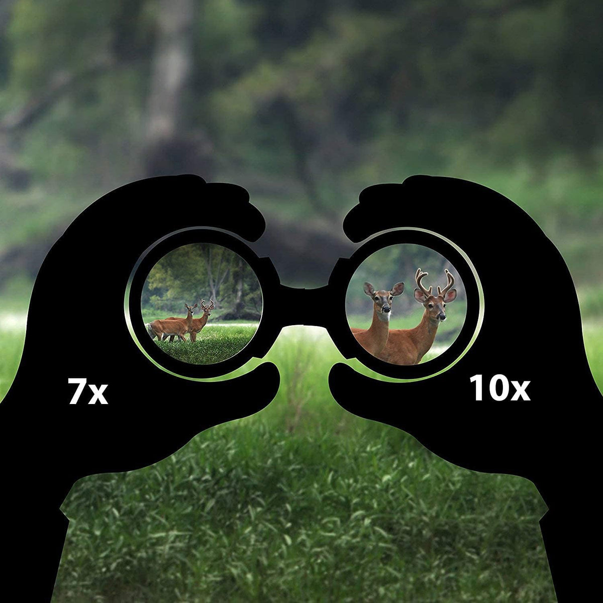 E Tronic Edge Binoculars for Adults - Professional for Bird Watching, Hunting, Hiking & Travel - Compact for Men and Women - Strap and Case Included