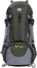 WoneNice 50L(45+5) Waterproof Hiking Backpack Outdoor Daypack w/Rain Cover