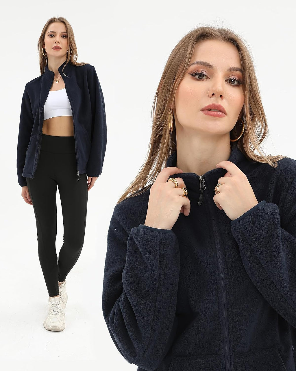 Argstar Women's Fleece Jacket 6 Pockets (XS-2XL)