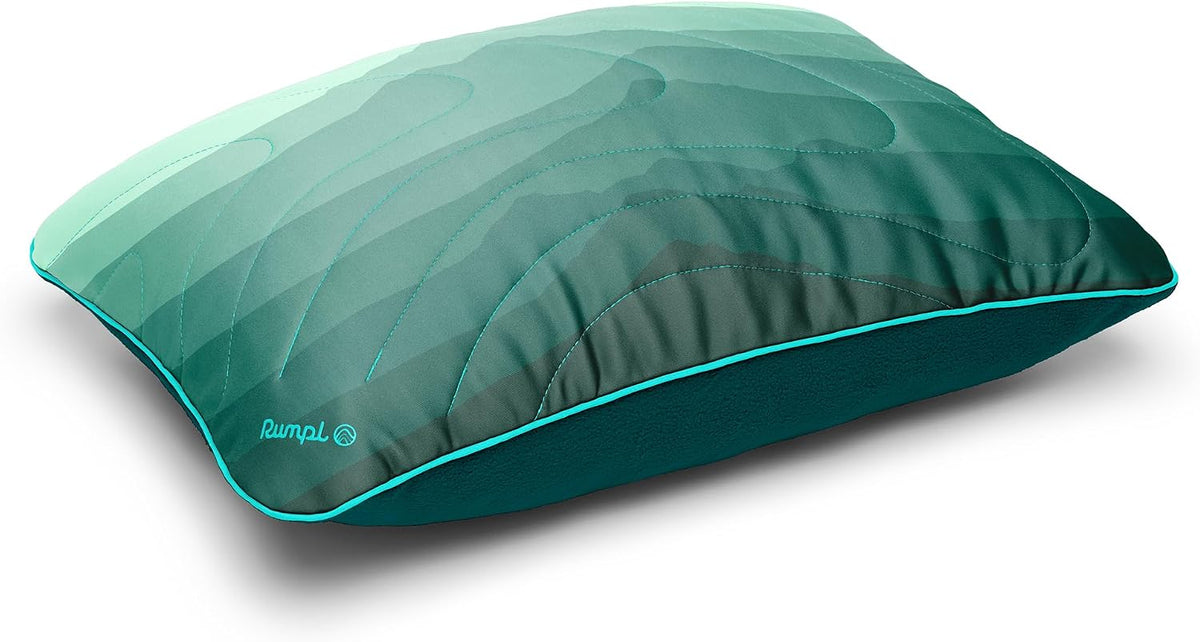 Rumpl Camp Pillow - Packable, Adjustable Comfort, Cascade Fade