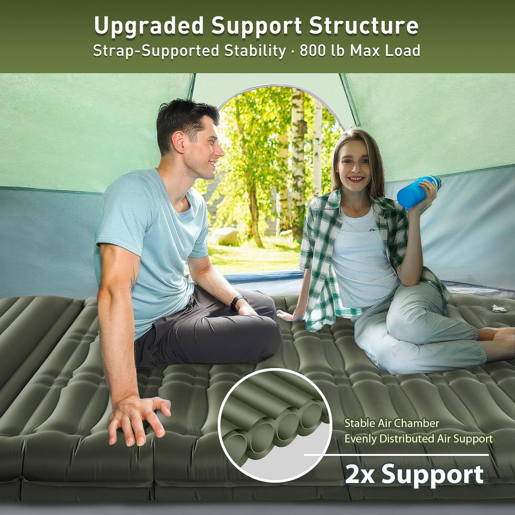 Elegear 5.5” Thick Double Sleeping Pad for Camping, Inflatable, Full