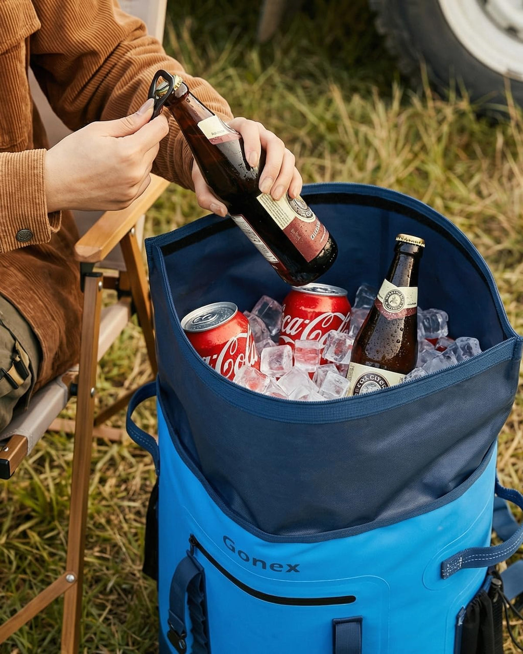 Gonex Cooler Backpack, 40 Can Insulated Soft Cooler Bag, Waterproof