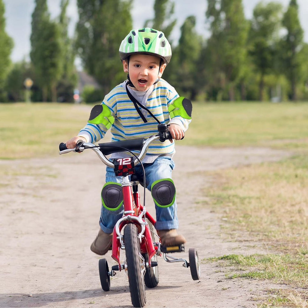 Kids/Youth Knee Pads Elbow Pads for 3-14Years Boys Girls 6 in 1 Kids Protective Gear Set Adjustable for Skating Cycling Bike Rollerblading Scooter Roller Skates