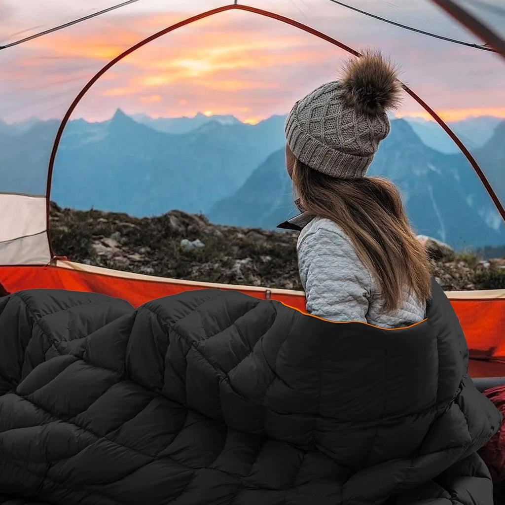 Camping Blanket Puffy Camp Blanket Large Outdoor Blanket