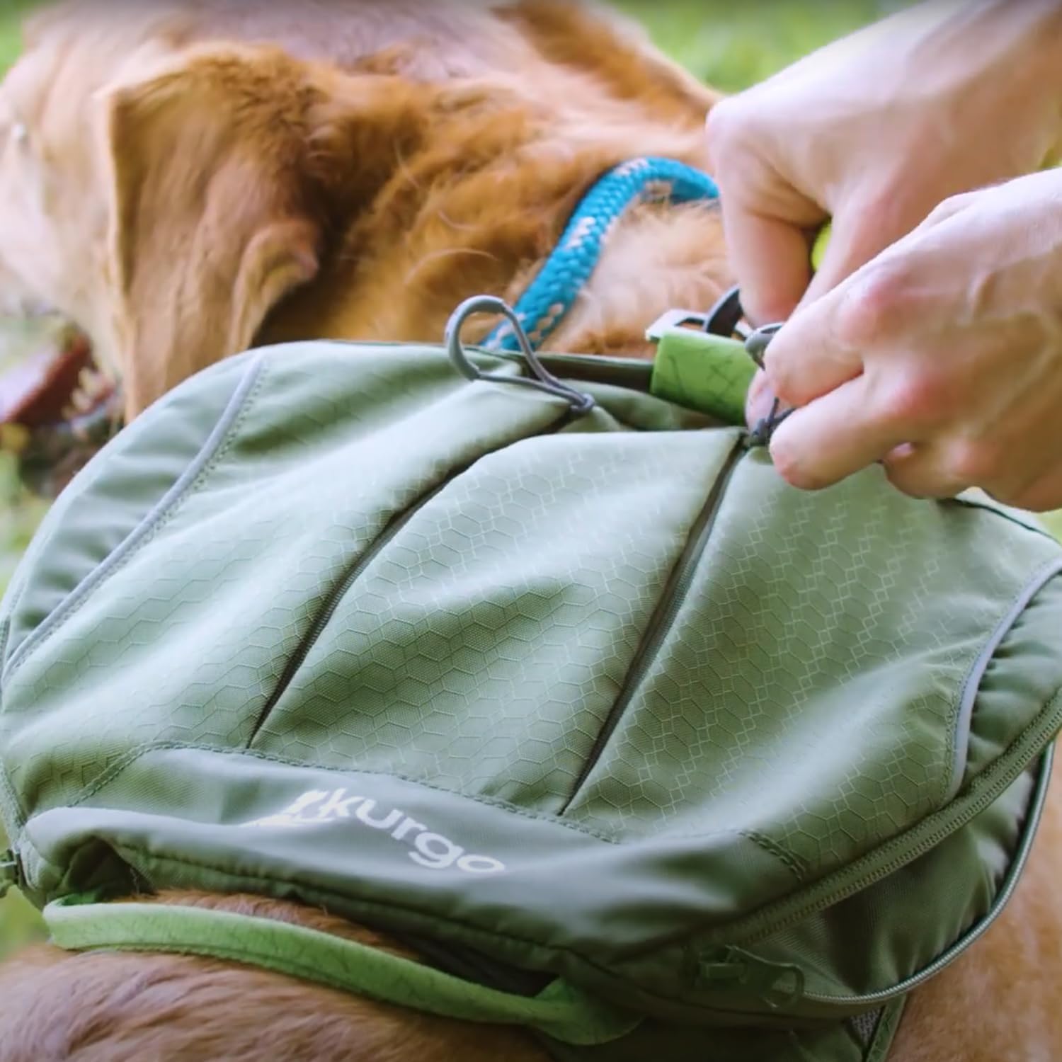 Kurgo Cascade Hiking Harness Backpack for Dogs, Orange, Extra Large