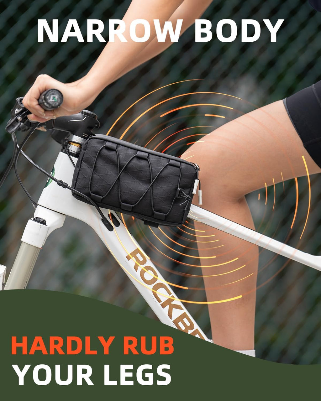 ROCKBROS Top Tube Bike Bag 1L Quick Release with Shoulder Strap