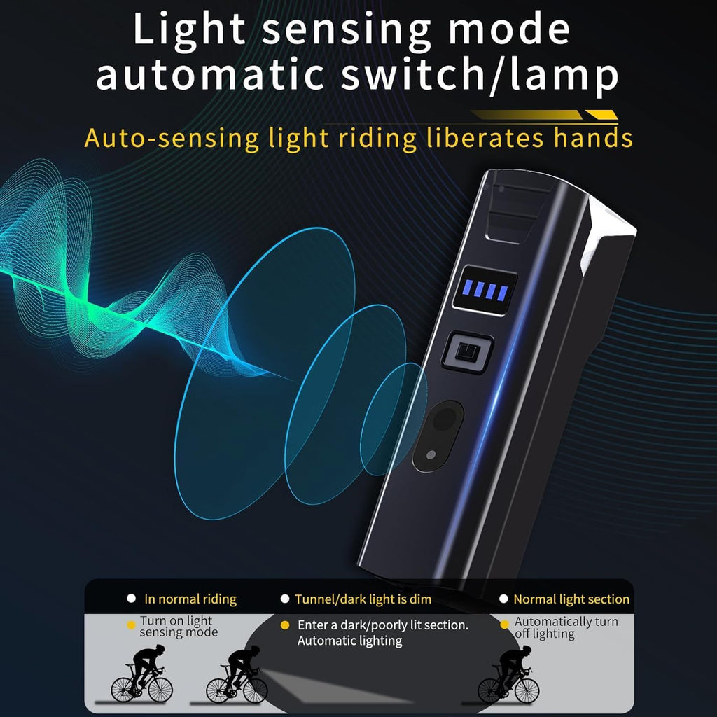 Bike Lights for Night Riding Super Bright High Lumens Bike Wheel Lights Front and Back USB Rechargeable Powerful IPX6 Waterproof Taillight Set for Road and Mountain