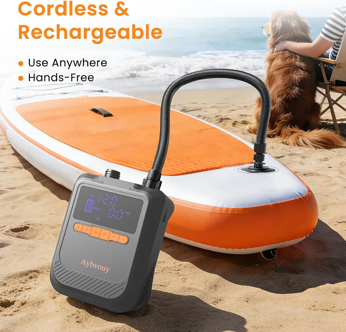Paddle Board Electric Pump,Rechargeable SUP Paddle Board Pump