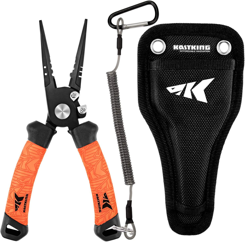 KastKing Speed Demon Pro Fishing Pliers,7.5'' Split Ring Nose