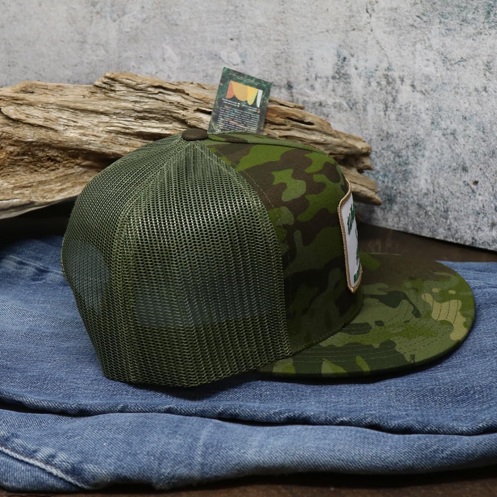 WHISKEY BENT HAT CO. Green Head Adjustable Snapback Outdoor Lifestyle Duck Hat