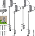 30" Screw In Ground Anchors, Heavy Duty Anchor Kit, 4 Pack
