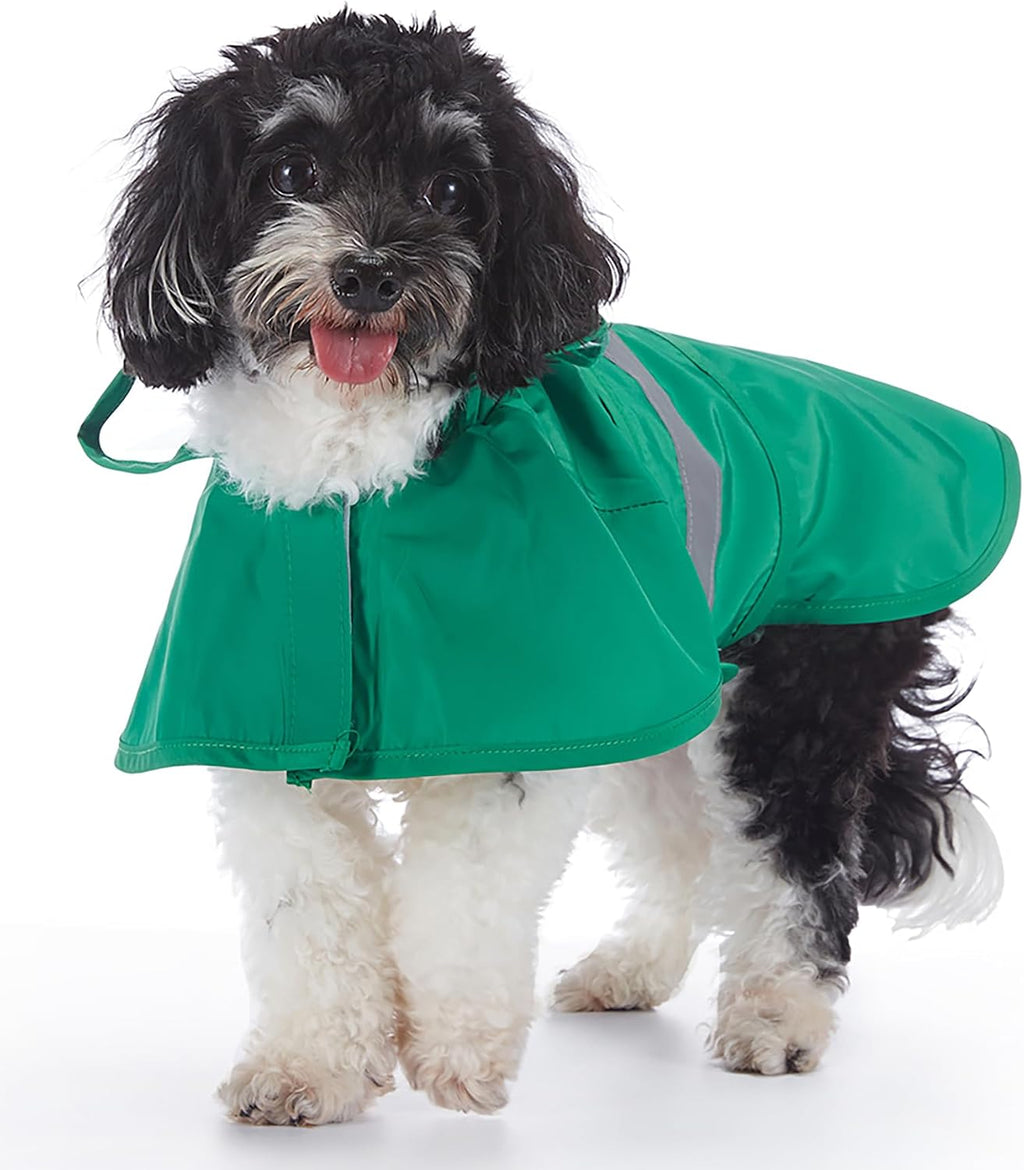 Dog Raincoat Hooded Reflective Waterproof Slicker Poncho