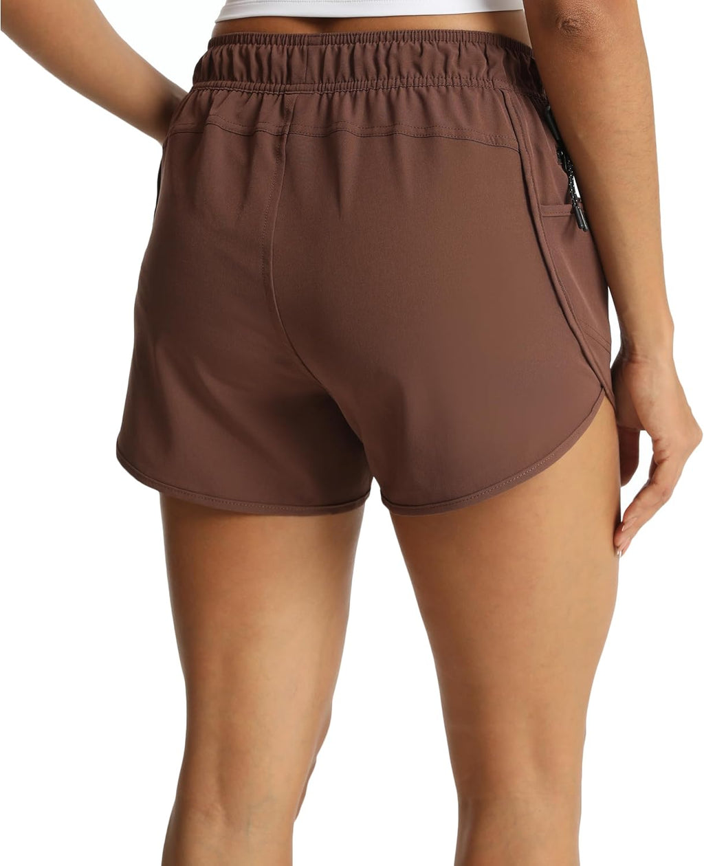 Women's Athletic Hiking Shorts with Liner Quick-Dry Workout Running Shorts