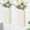 Handmade Wooden Wall Vases Set of 2 for Plants