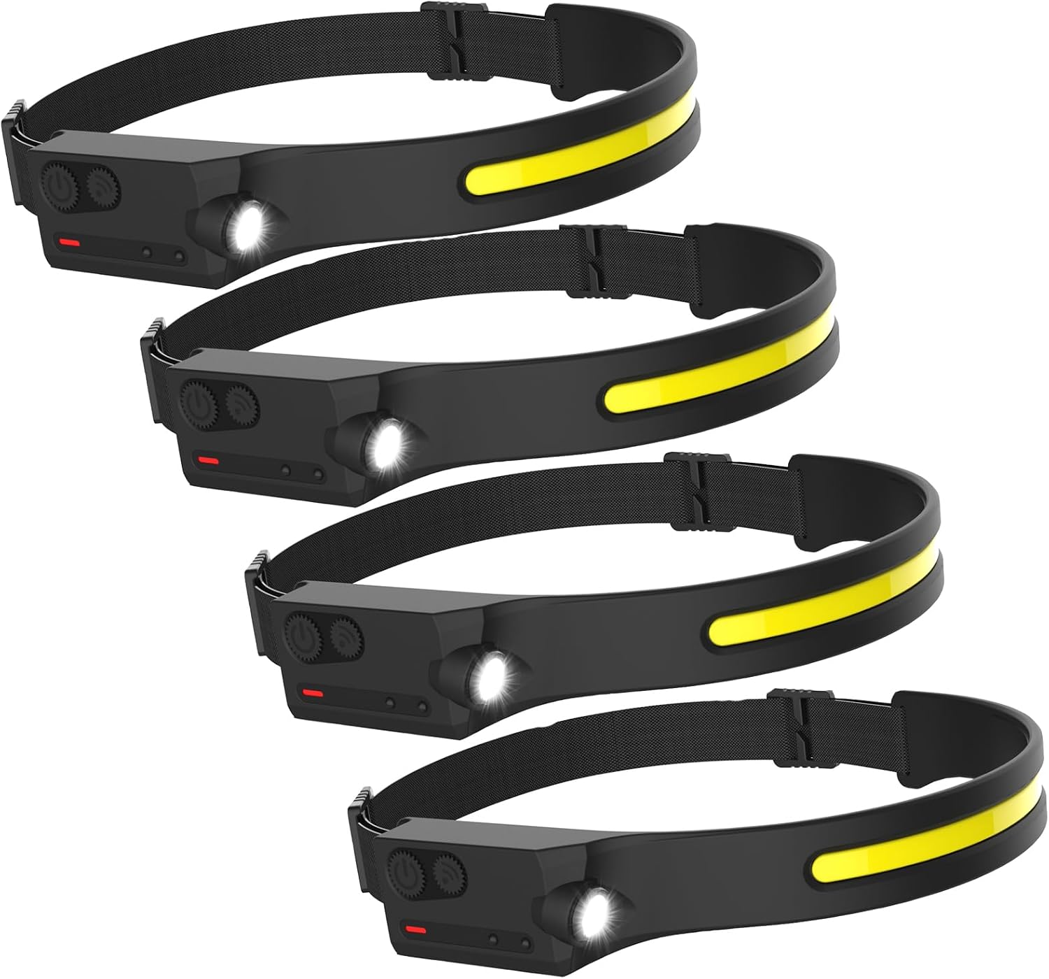 Pristar Rechargeable LED Headlamp with 230° Beam 5 Modes Head Lamp
