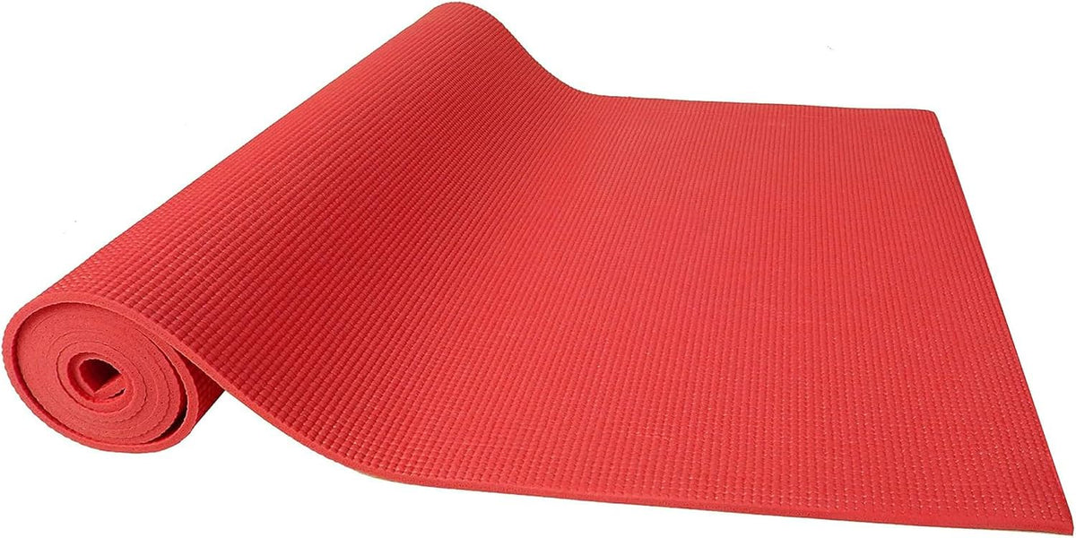 Fitvids All Purpose 1/4-Inch High Density Anti-Tear Exercise Yoga Mat with Carrying Strap with Optional Yoga Blocks, Multiple Colors