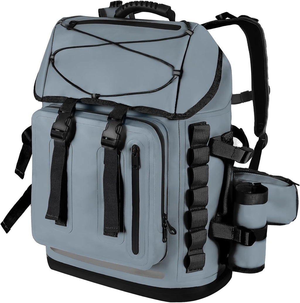 MORXPLOR Waterproof Backpack,Heavy Duty Hiking Backpack,35L/55L Roll Top Closure with Lid,Cushioned Floating Dry Bag Waterproof