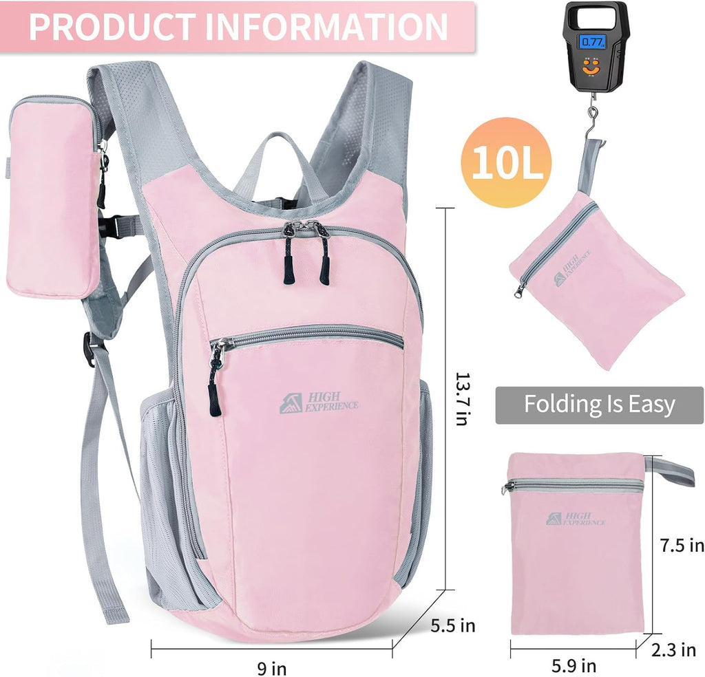 Small Hiking Backpack Packable Lightweight for Women Men