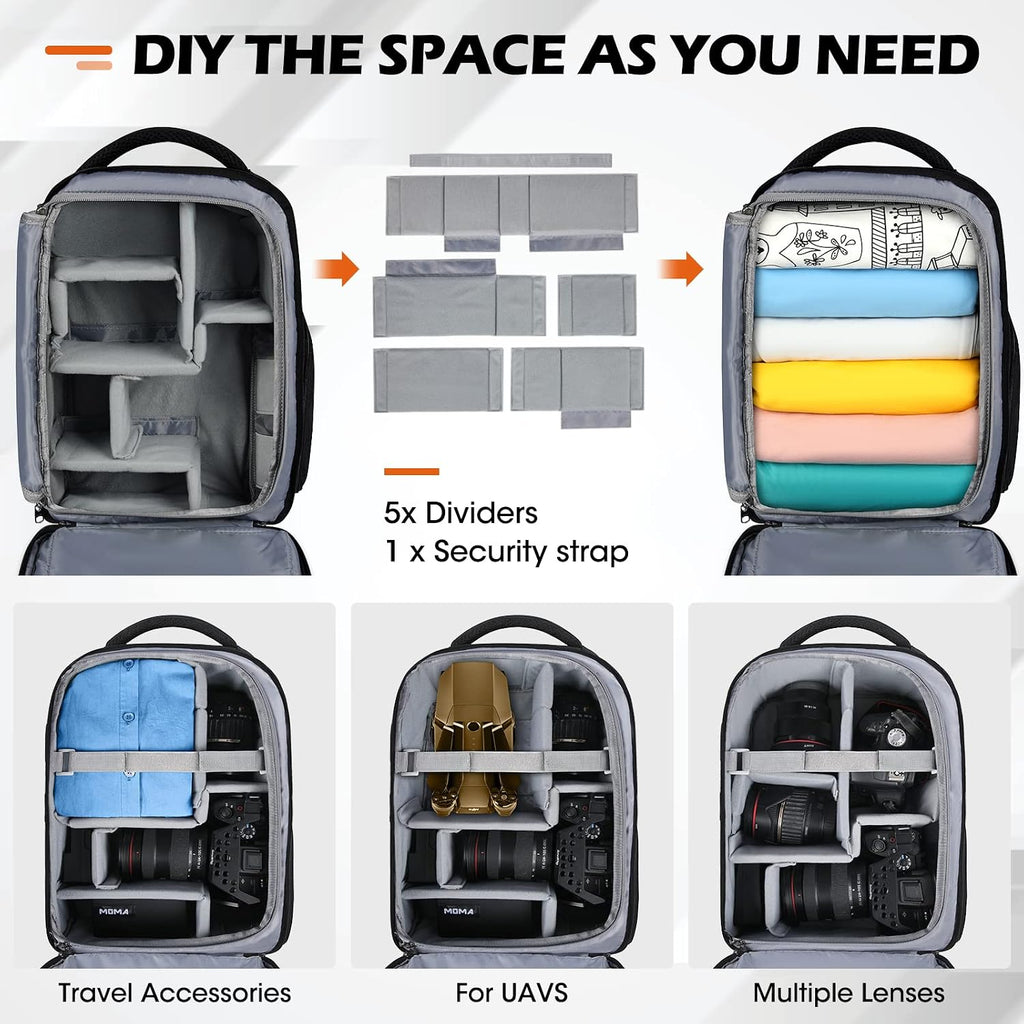 SDYSM Camera Bag Backpack Professional for DSLR SLR Mirrorless Camera