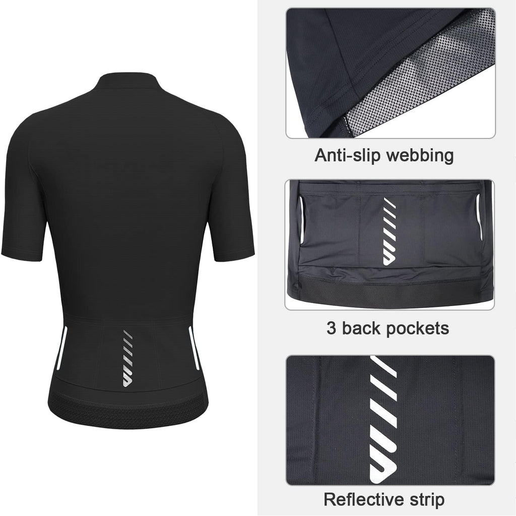 Wulibike Cycling Jersey Women Long Sleeve,Bike Shirts for Women Biking Tops Breathable Cycle Jerseys with 4 Pockets